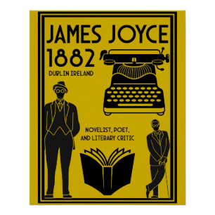 Póster James Joyce Dublin Irlanda