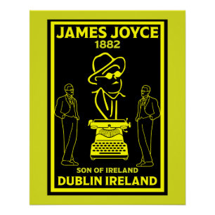 Póster James Joyce Dublin Irlanda