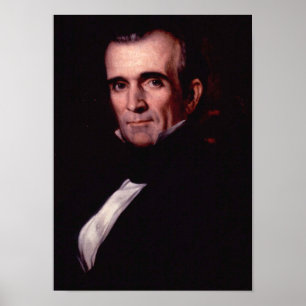 Póster James K. Polk 11º presidente de Estados Unidos