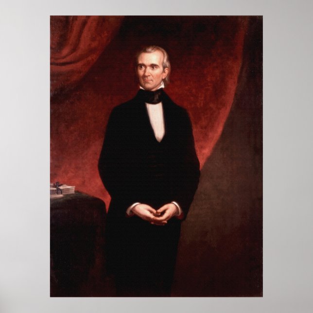 Póster JAMES KNOX POLK por George Peter Alexander Healy (Frente)