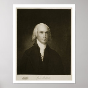 Póster James Madison, cuarto presidente de los Estados Un