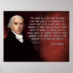 Póster James Madison Dios