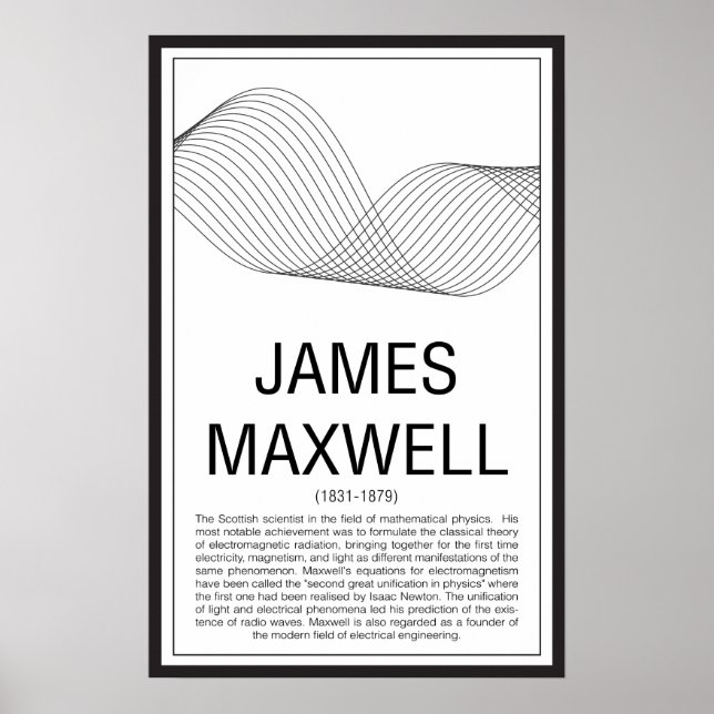 Póster James Maxwell (Frente)