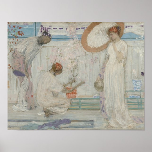 Póster James McNeill Whistler - La Sinfonía Blanca (Frente)