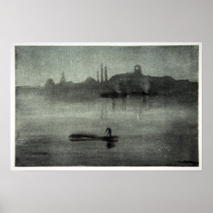 Póster James McNeill Whistler Nocturne