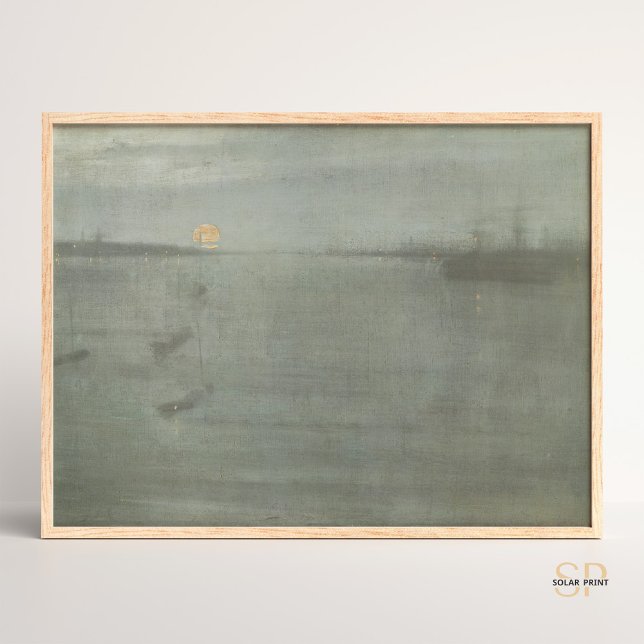 Póster James McNeill Whistler Nocturne Blue and Gold (Subido por el creador)