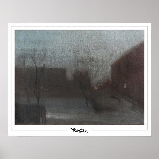 Póster James McNeill Whistler Zedign Art Poster #2002 (Frente)