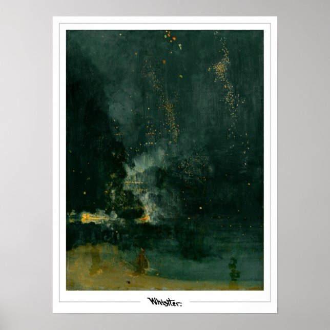 Póster James McNeill Whistler Zedign Art Poster #206-2 (Frente)