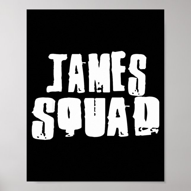 Póster James Squad Name Funny James  (Frente)