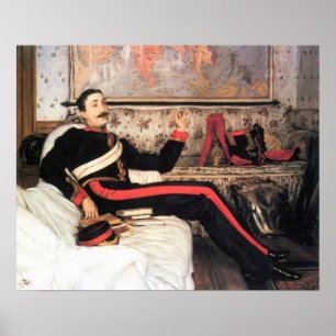 Póster James Tissot - coronel Frederick Gustavus Burnaby