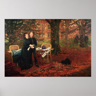 Póster James Tissot   Empress Eugenie & Eugene-Louis Napo