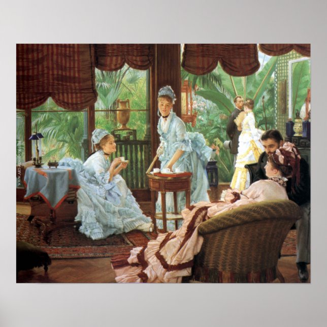 Póster James Tissot Victorian Tea Fiesta (Frente)