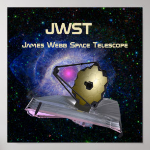 Póster James Webb Space Telescope JWST