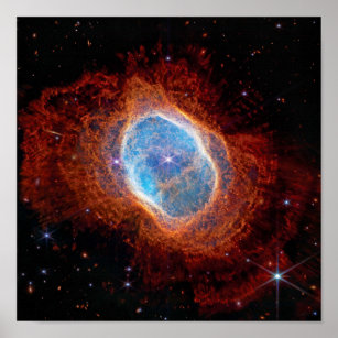 Póster James Webb Space Telescope Southern Ring Nebulosa