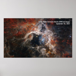Póster James Webb Telescope espacial Tarantula Nebula NIR