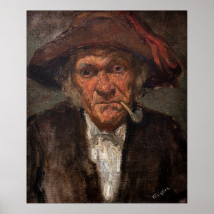Póster James Whistler - Hombre fumando una cuerda