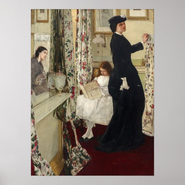 Póster James Whistler - La sala de música (Frente)