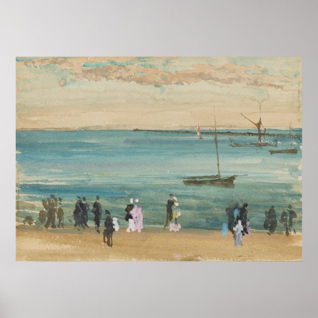 Póster James Whistler - Muelle de Southend (Frente)