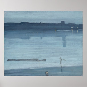 Póster James Whistler - Nocturno: Chelsea