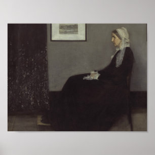 Póster James Whistler - Retrato de la madre del artista