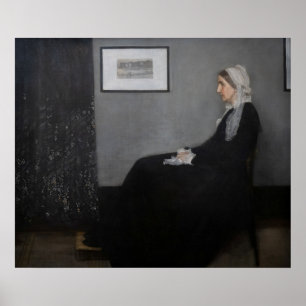 Póster James Whistler - Retrato de la madre del artista
