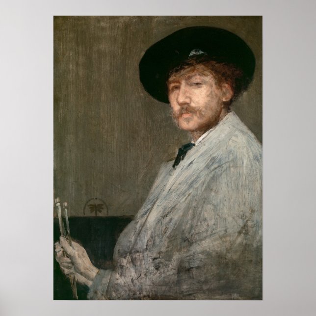 Póster James Whistler - Retrato del pintor (Frente)