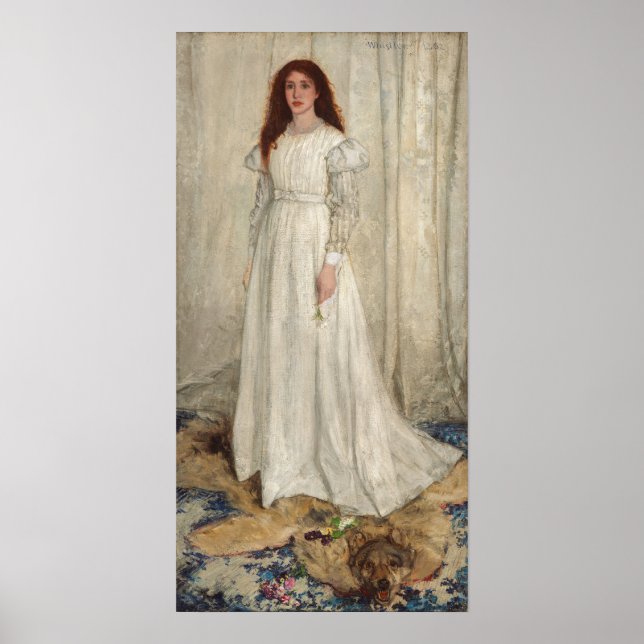 Póster James Whistler - Sinfonía en blanco No. 1 (Frente)