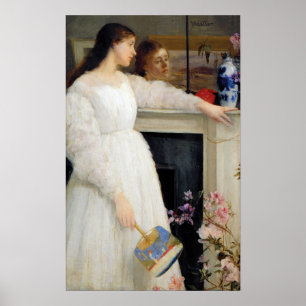 Póster James Whistler - Sinfonía en blanco No. 2