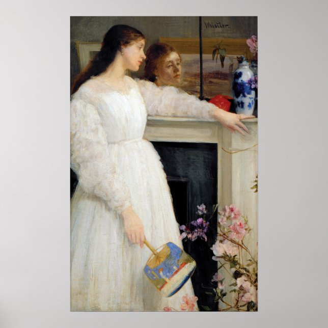 Póster James Whistler - Sinfonía en blanco No. 2 (Frente)
