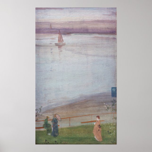 Póster James Whistler - Variaciones en violeta y verde (Frente)