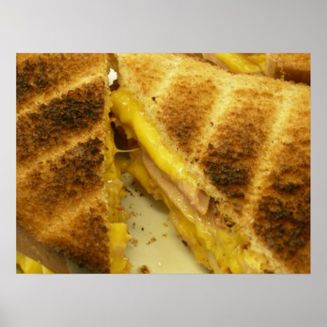 Póster Jamón tostado y queso (Frente)