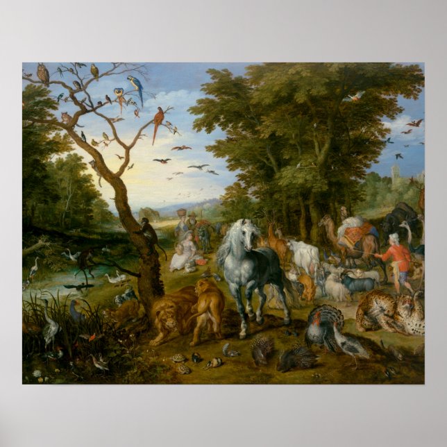 Póster Jan Brueghel, el anciano - La entrada de los anima (Frente)