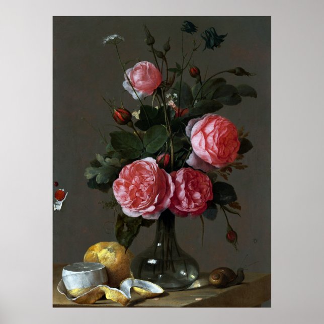 Póster Jan Davidsz de Heem, Floral Still Life (Frente)