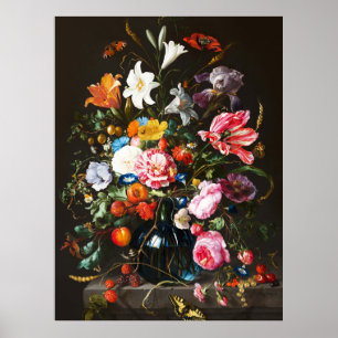 Póster Jan Davidsz de Heem, Jarrón de Flores, 1670