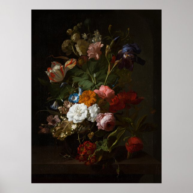 Póster Jan Davidsz de Heem, Vase con flores, 1700 (Frente)