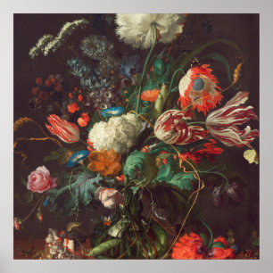 Póster Jan Davidsz De Heem - Vase De Flores
