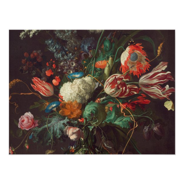 Póster Jan Davidsz De Heem - Vase De Flores (Anverso)