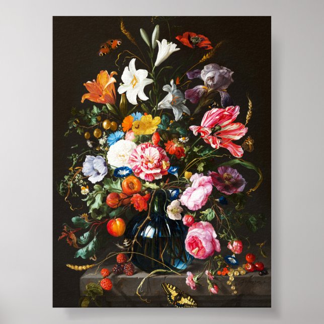 Póster Jan Davidsz de Heem, Vase de flores, 1670 (Frente)