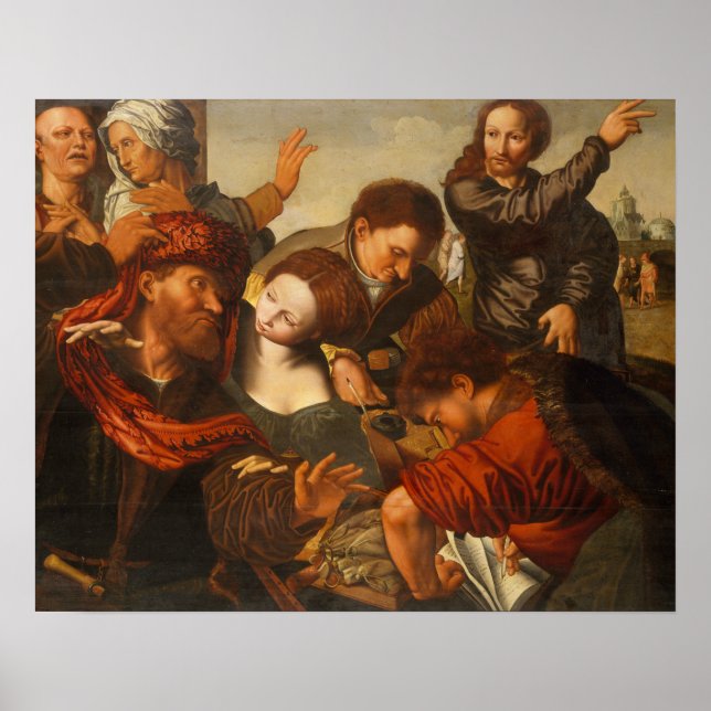 Póster Jan Sanders van Hemessen - La llamada de Matthew (Frente)