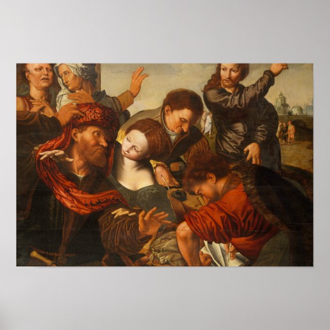 Póster Jan Sanders van Hemessen - The Calling of Matthew (Frente)