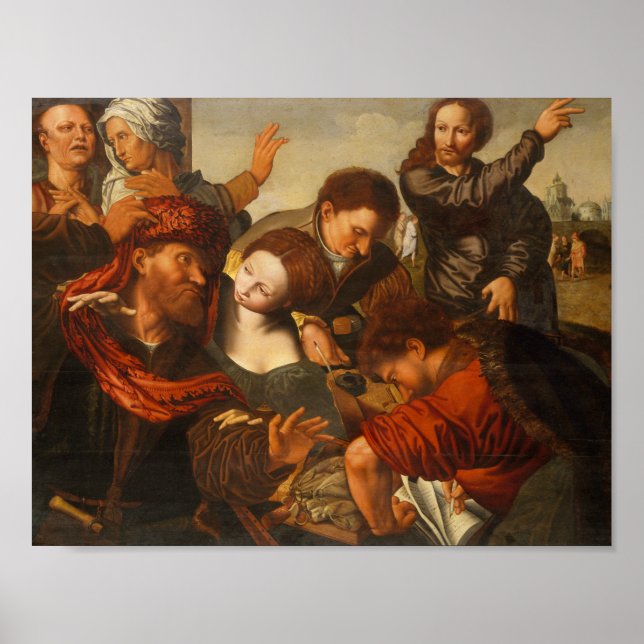 Póster Jan Sanders van Hemessen - The Calling of Matthew (Frente)