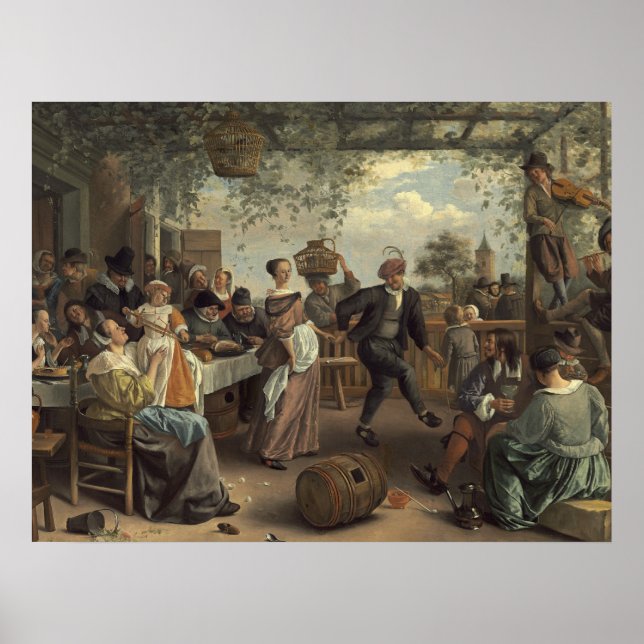 Póster jan steen la pareja bailarina (Frente)