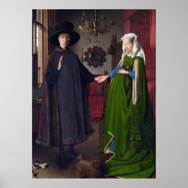 Póster JAN VAN EYCK - Arnolfini portrait 1434 (Frente)