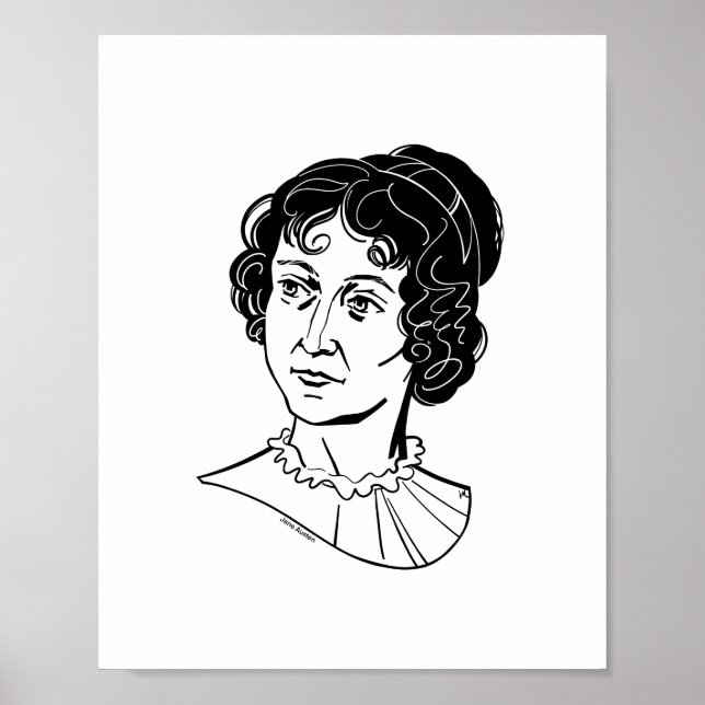 Póster Jane Austen (Frente)