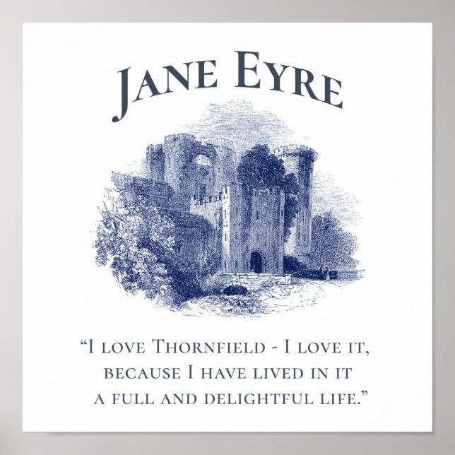 Póster Jane Eyre - Amo Thornfield - Plaza del Castillo (Frente)