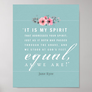 Póster Jane Eyre - As We Are - Teal