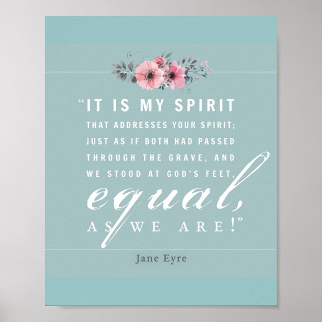 Póster Jane Eyre - As We Are - Teal (Frente)