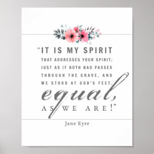 Póster Jane Eyre - Como Somos - Blanco