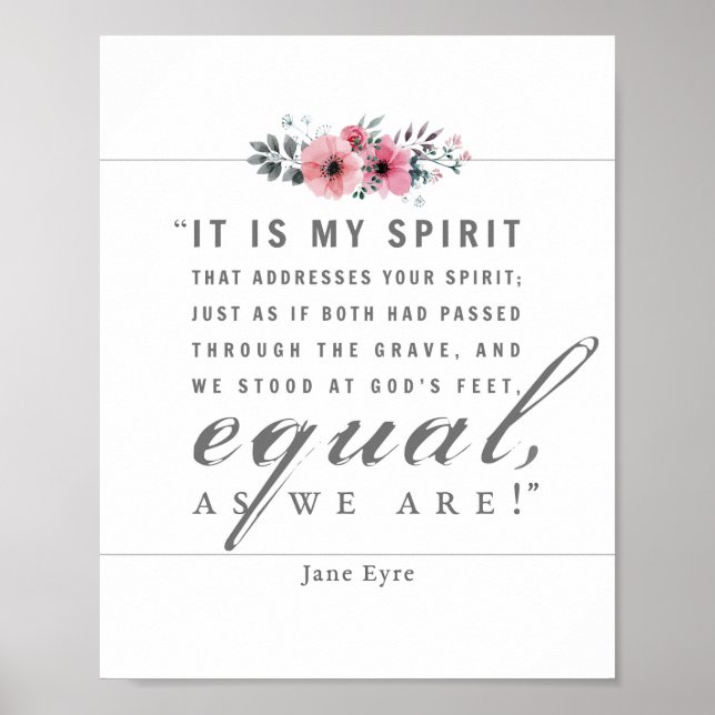 Póster Jane Eyre - Como Somos - Blanco (Frente)