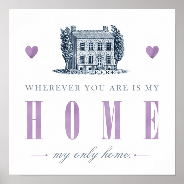 Póster Jane Eyre - Mi único hogar - Casa (Frente)